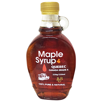 【FOOD de WINE】カナダ　No1メープルシロップ 330g / ボー＆ボン ◎(MAPLE SYRUP CANADA GRADE A 　◎)